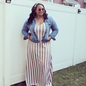 Stripped Maxi Dress